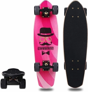 26 inch Four-Wheel Skateboard Maple Professional Skateboard Men and Women Road Skills Dance Board Suitable for Adults Teenagers and Children