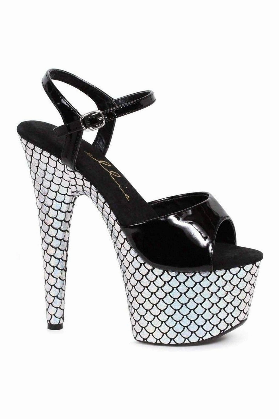 709-MARINA Platform Sandal  | Clear Vinyl