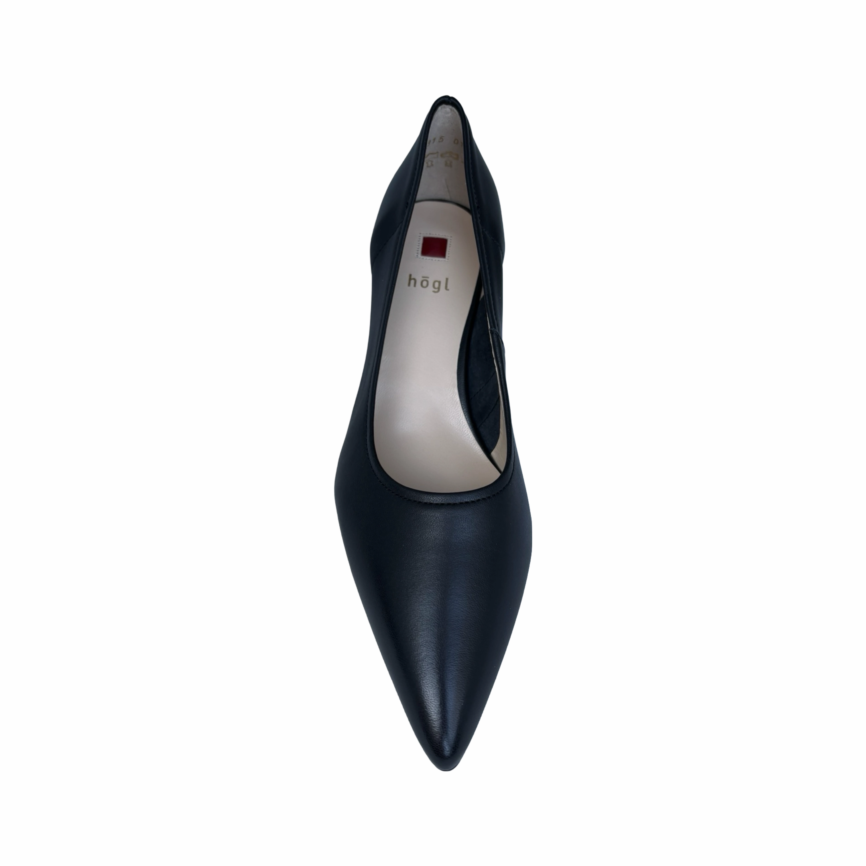 7-104500 Black Leather Pump