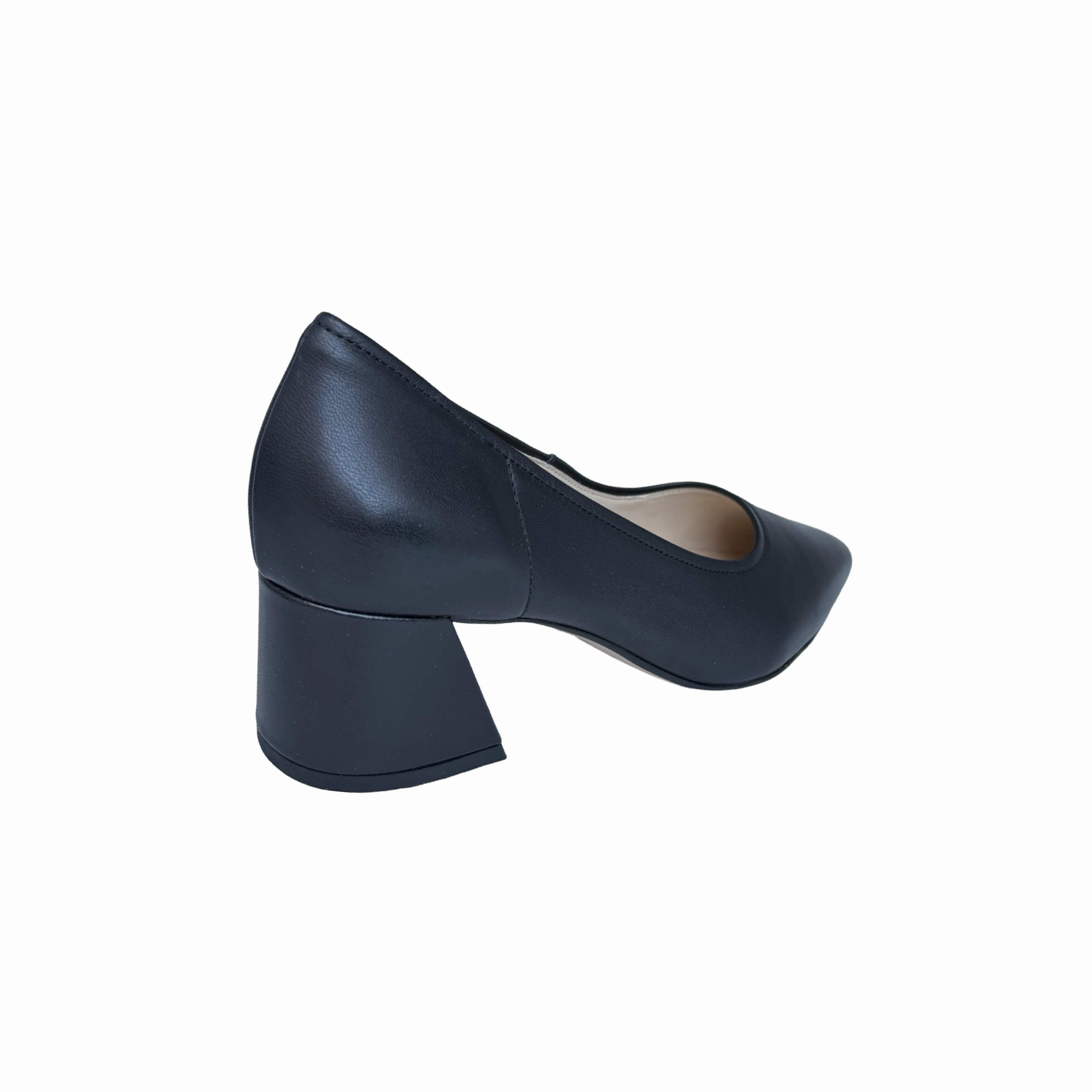 7-104500 Black Leather Pump
