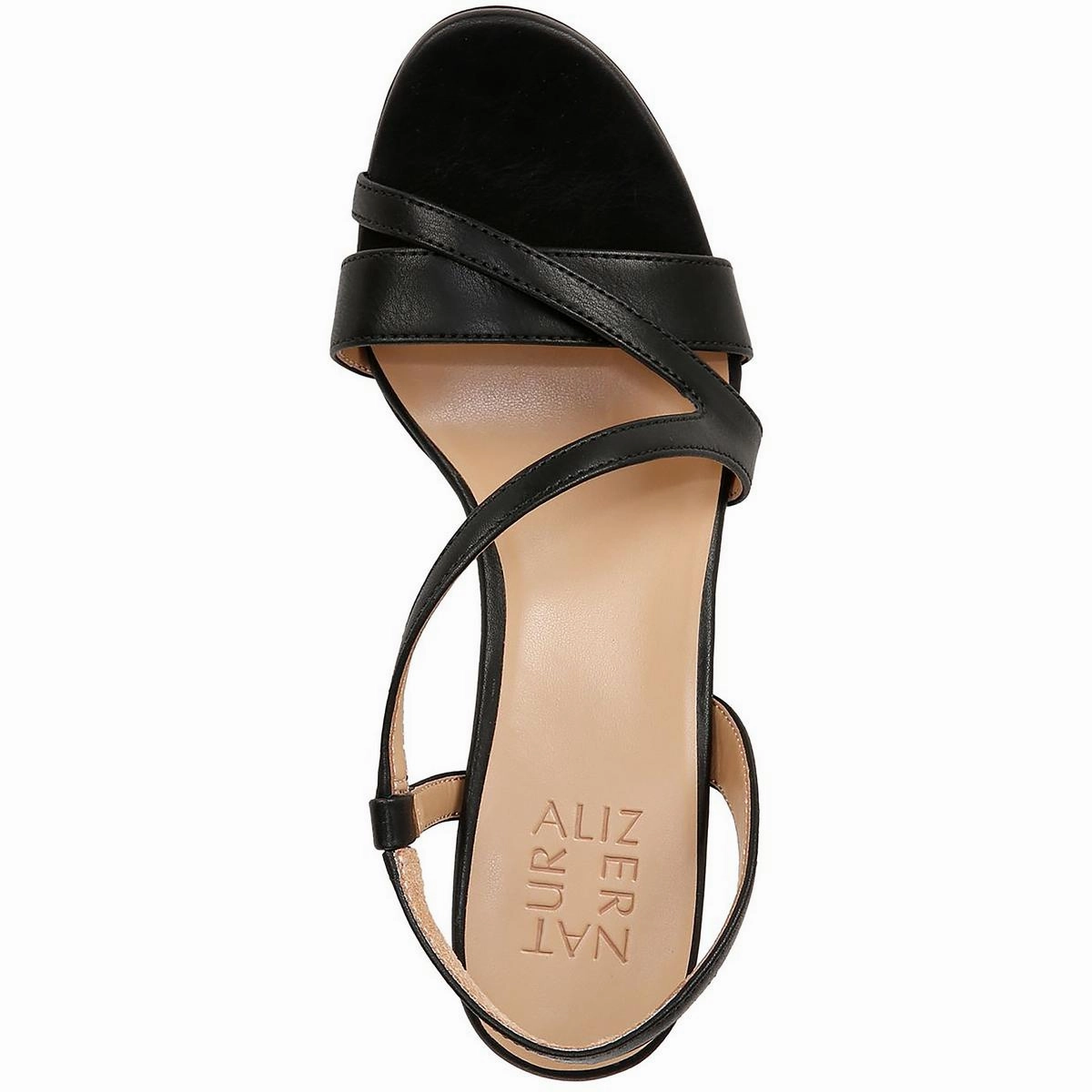 Abby Womens Faux Leather Platform Slingback Sandals