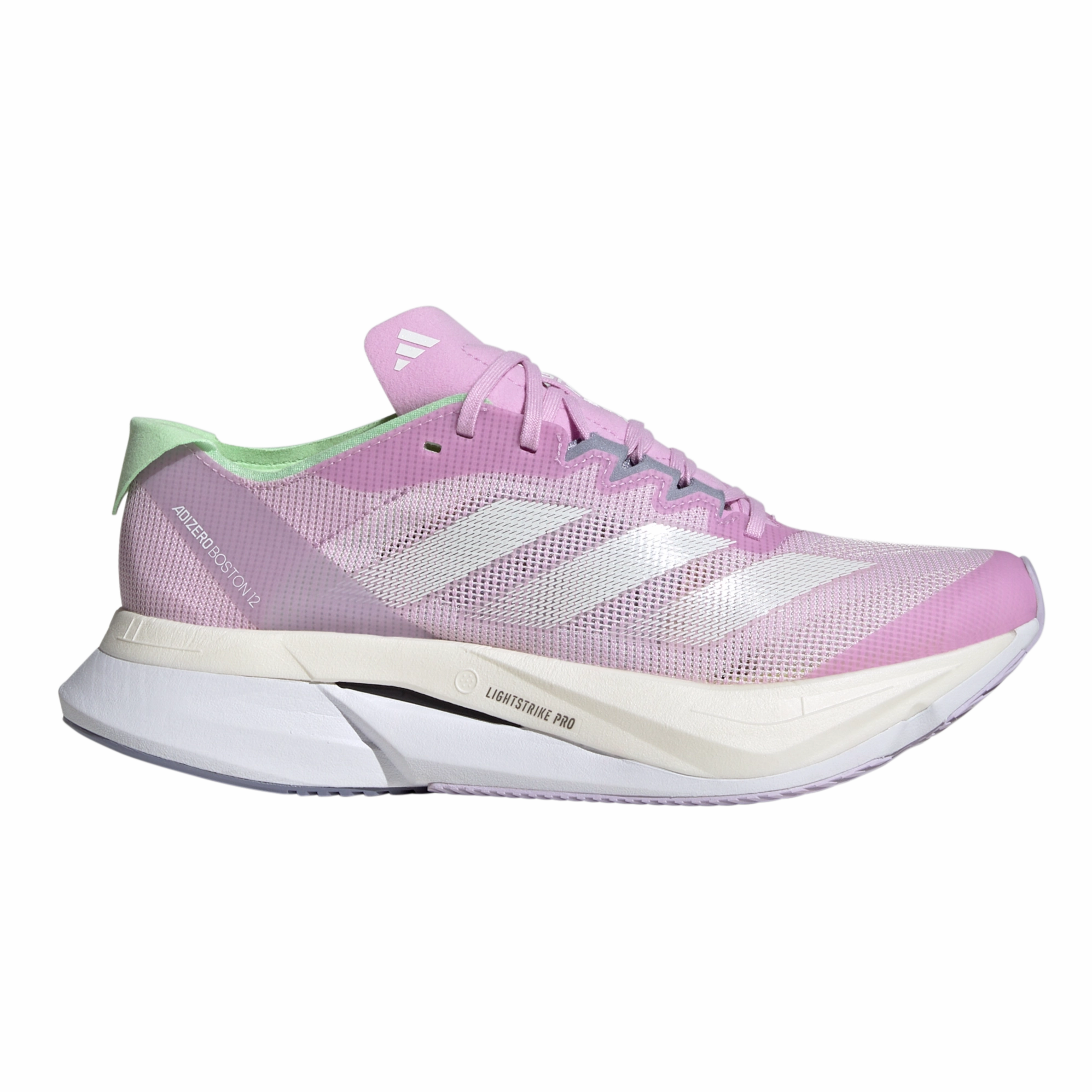 Adidas Adizero Boston 12 Women's Bliss Lilac Metalic Green Spark