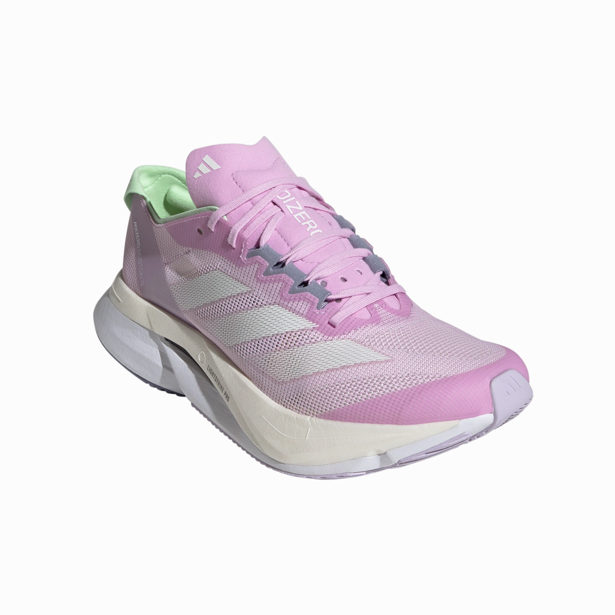 Adidas Adizero Boston 12 Women's Bliss Lilac Metalic Green Spark