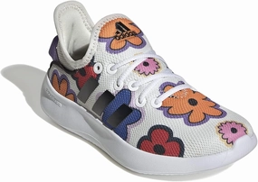 adidas Girl's Cloudfoam Pure (Little Kid/Big Kid) Off-White/Core Black/Gum 12.5 Little Kid M