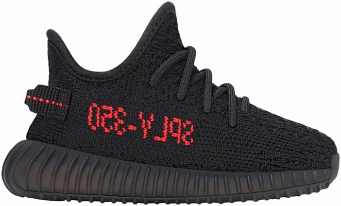 adidas Infant Boys Yeezy Boost 350 V2 Slip On Sneakers Shoes Casual - Black