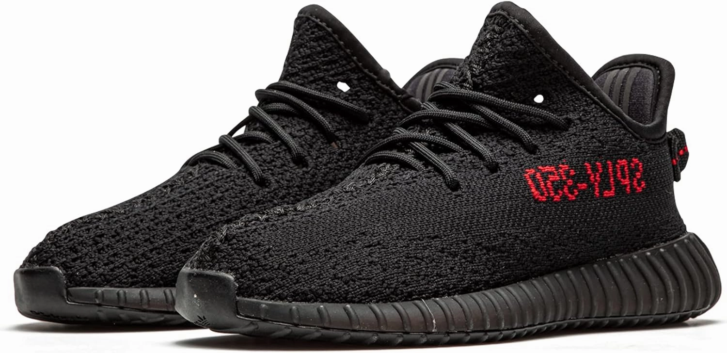 adidas Infant Boys Yeezy Boost 350 V2 Slip On Sneakers Shoes Casual - Black