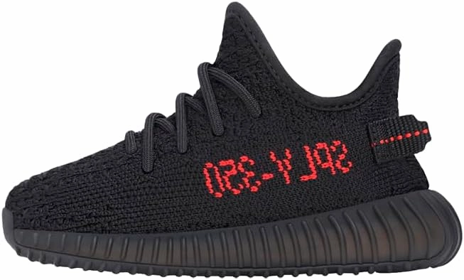 adidas Infant Boys Yeezy Boost 350 V2 Slip On Sneakers Shoes Casual - Black