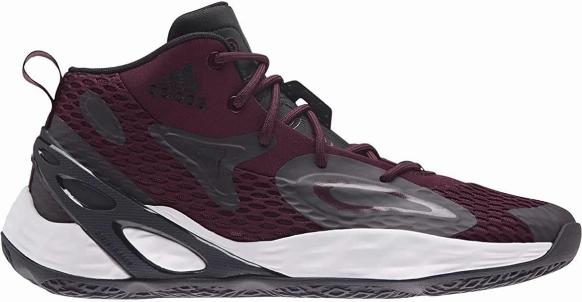 adidas New Other Exhibit A Mid Shoe Unisex Basketball Mn 11.5/Wmn 12.5 MRN/Wht/Blk