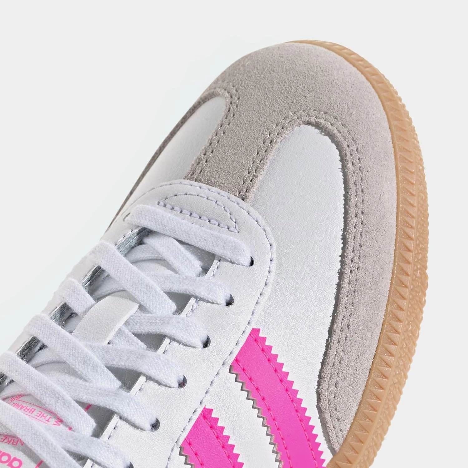 adidas Samba OG Grade School Lifestyle Shoes (Cloud White/Lucid Pink/Gum)