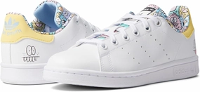 adidas Stan Smith (Big Kid) White/White/Clear Sky 5.5 Big Kid M