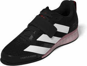 adidas Unisex Adipower Weightlifting 3 Sneaker, Black/White/Pure Ruby, 10.5 US Men