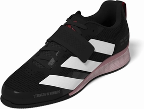 adidas Unisex Adipower Weightlifting 3 Sneaker, Black/White/Pure Ruby, 16 US Men