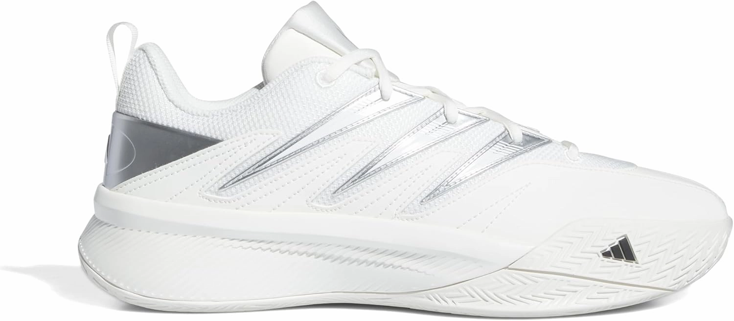 adidas Unisex Lillard Women's Certified 2 Low Trainers Basketball Shoes, Core White Core Black Silver Met, 10