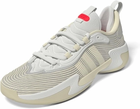 adidas Women's Exhibit Select 2.0 Pro Basketball Sneaker, Cream White/Cream White/Lucid Red, 10