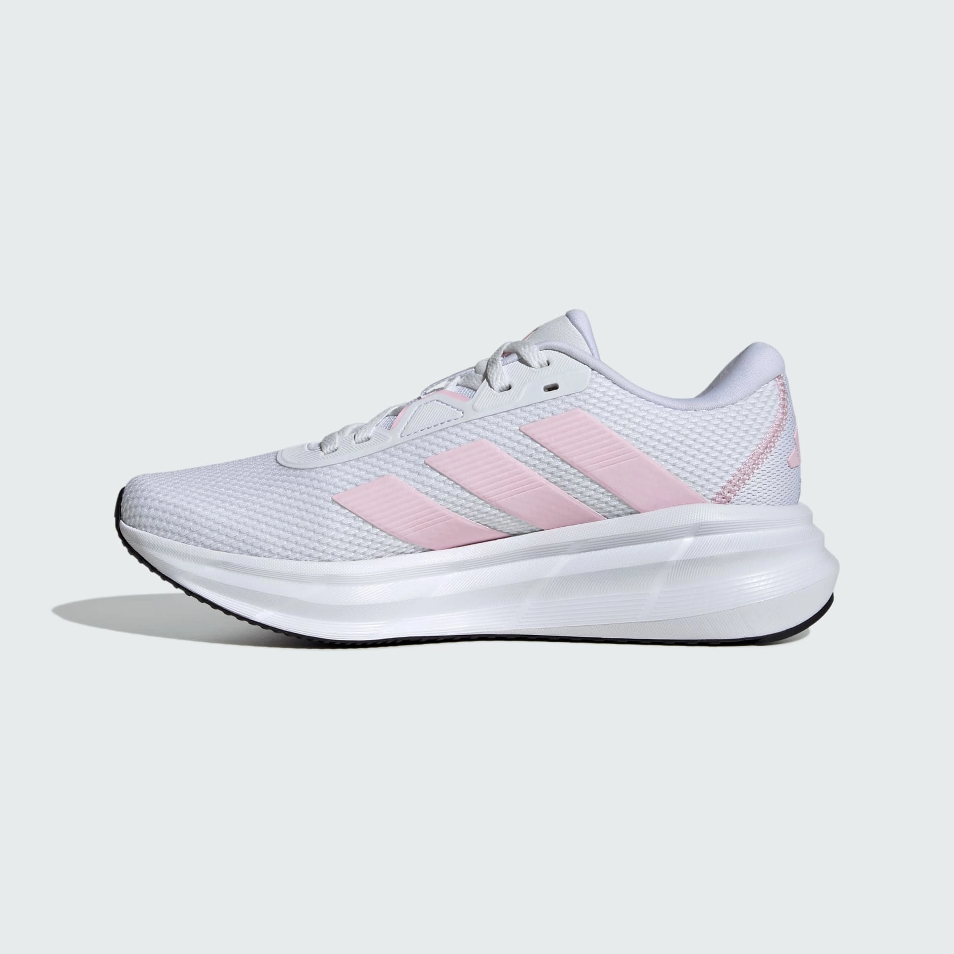 ADIDAS WOMEN'S GALAXY 7 WHITE/PINK RUNNING SHOES