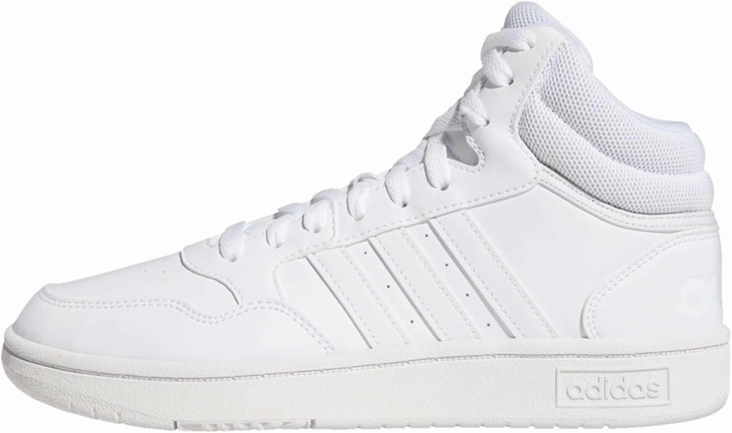 adidas Women's Hoops 3.0 Mid Trainers, Ftwr White Ftwr White Dash Grey, 10.5 US