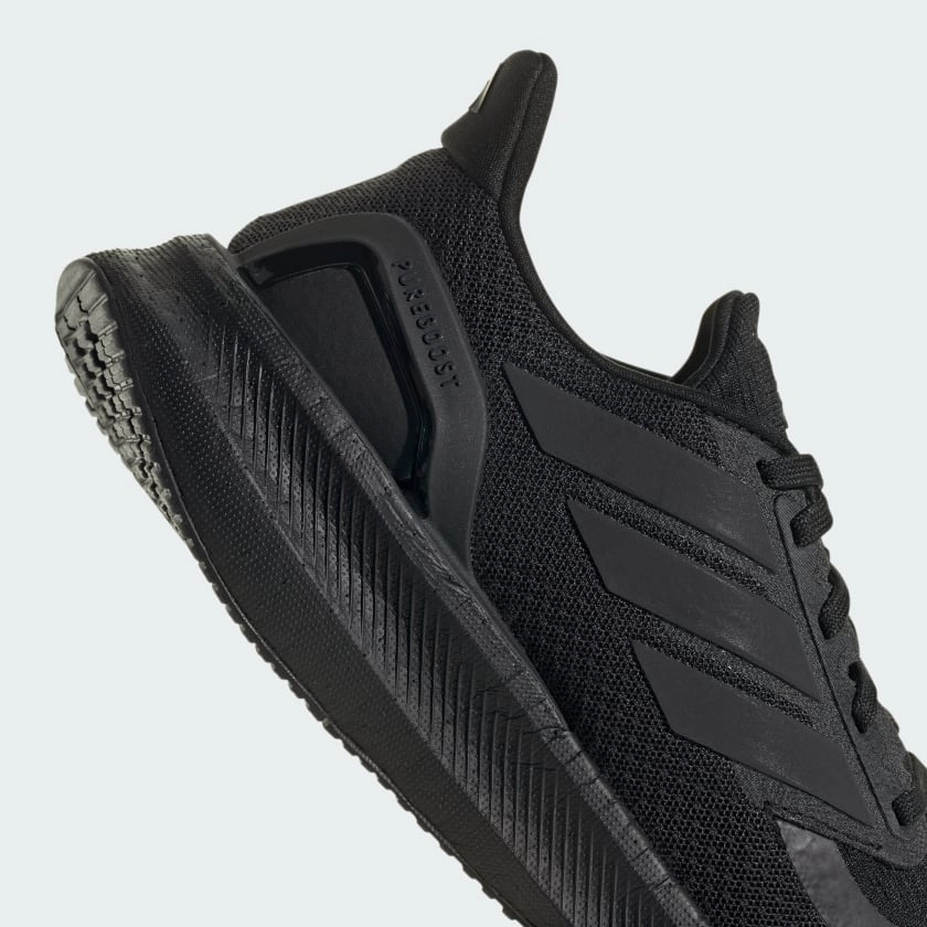 ADIDAS WOMEN'S PUREBOOST 5 TRIPLE BLACK RUNNING SHOES