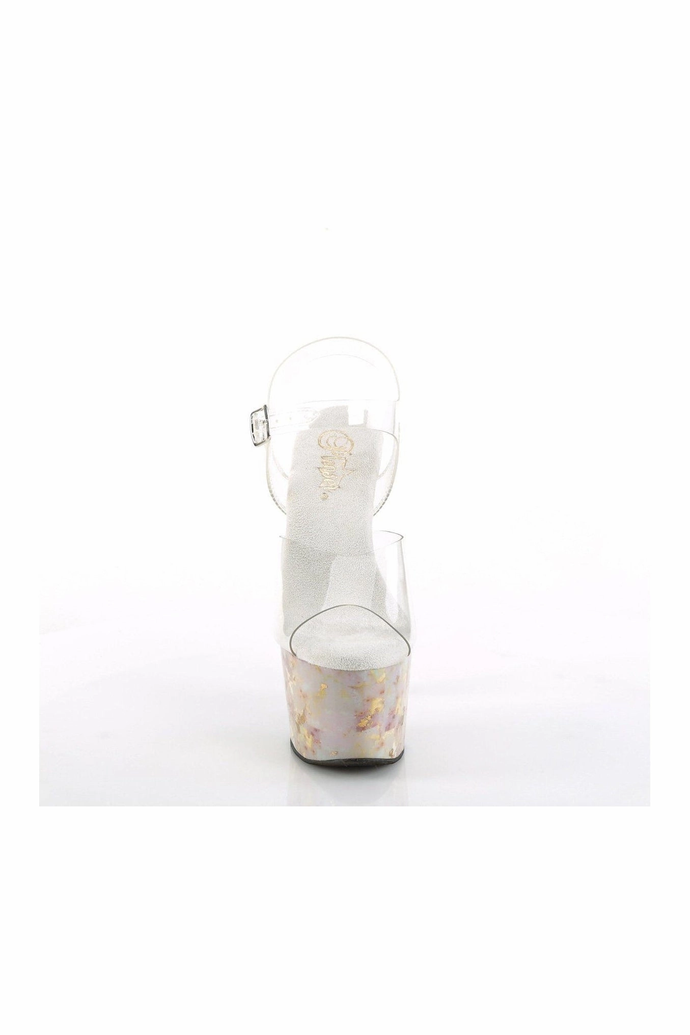ADORE-708MB Sandal | Clear Vinyl