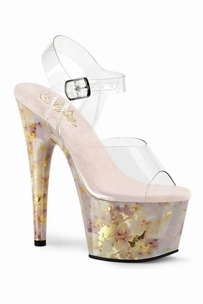 ADORE-708MB Sandal | Clear Vinyl
