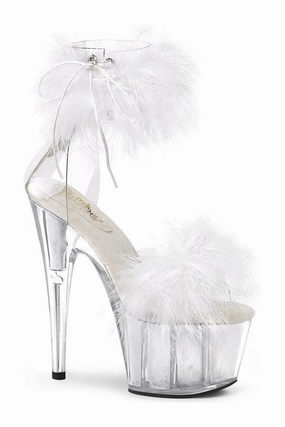 ADORE-724F Exotic Sandal | Clear Vinyl