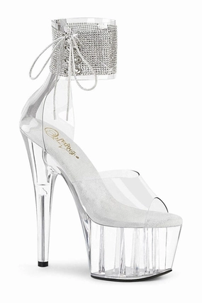 ADORE-724RS Exotic Sandal | Clear Vinyl