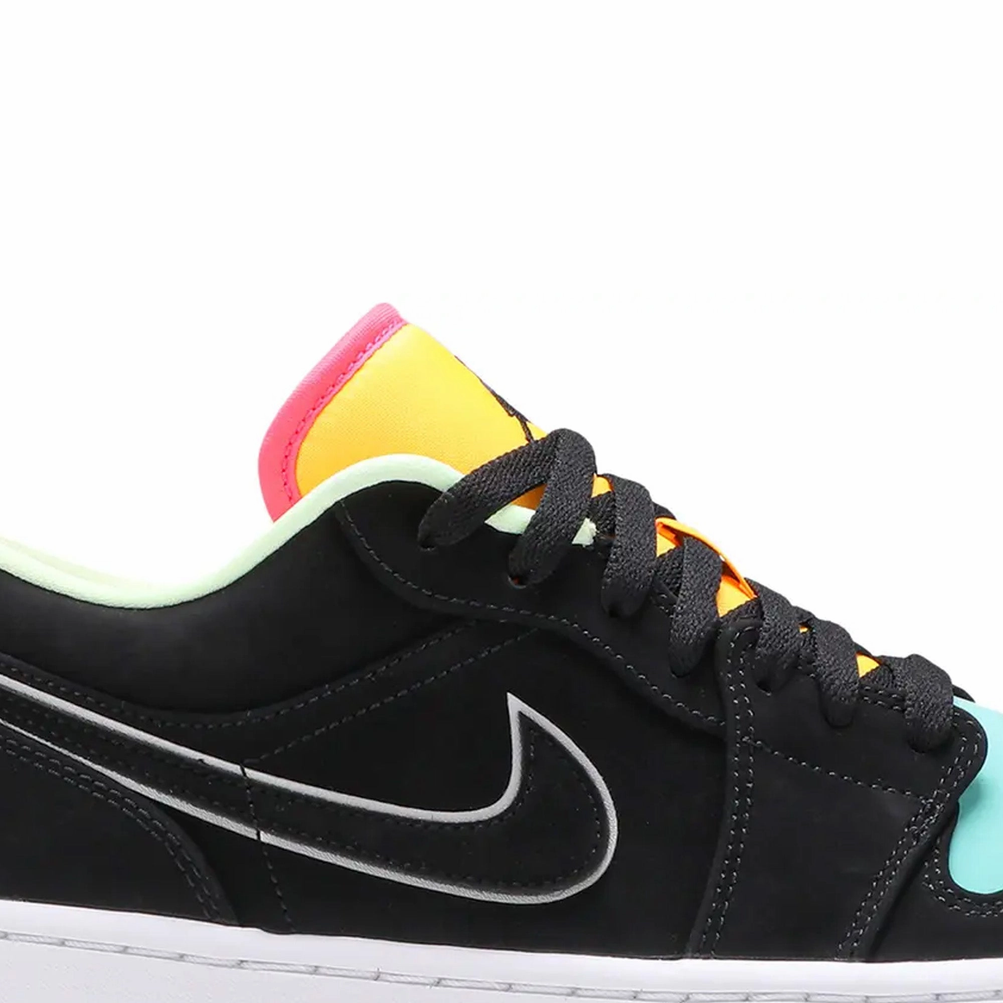 Air Jordan 1 Low 'Black Aurora Green Laser Orange' (2020)