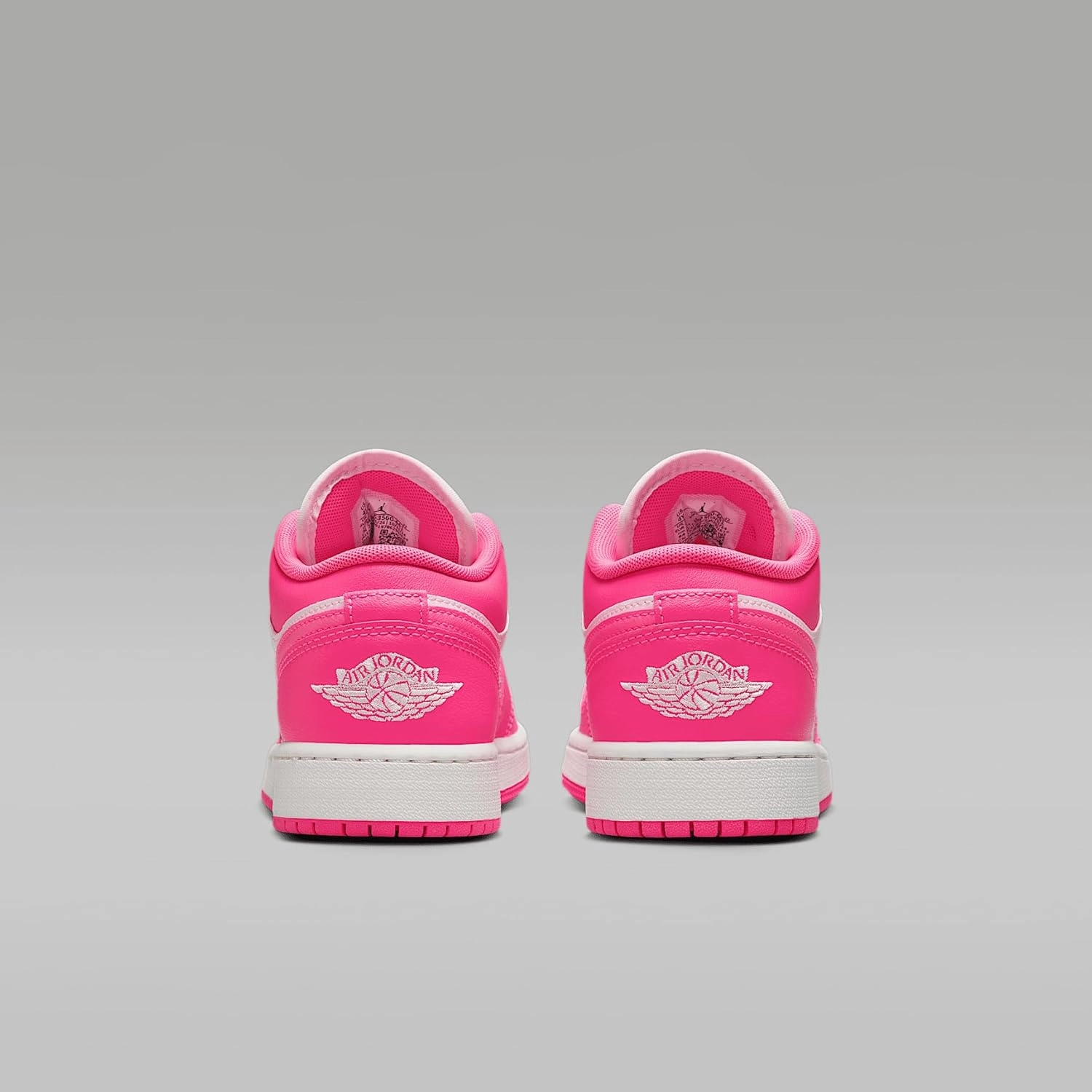 Air Jordan 1 Low Big Kids' Shoes (553560-661, Pink Foam/Summit White/Hyper Pink)
