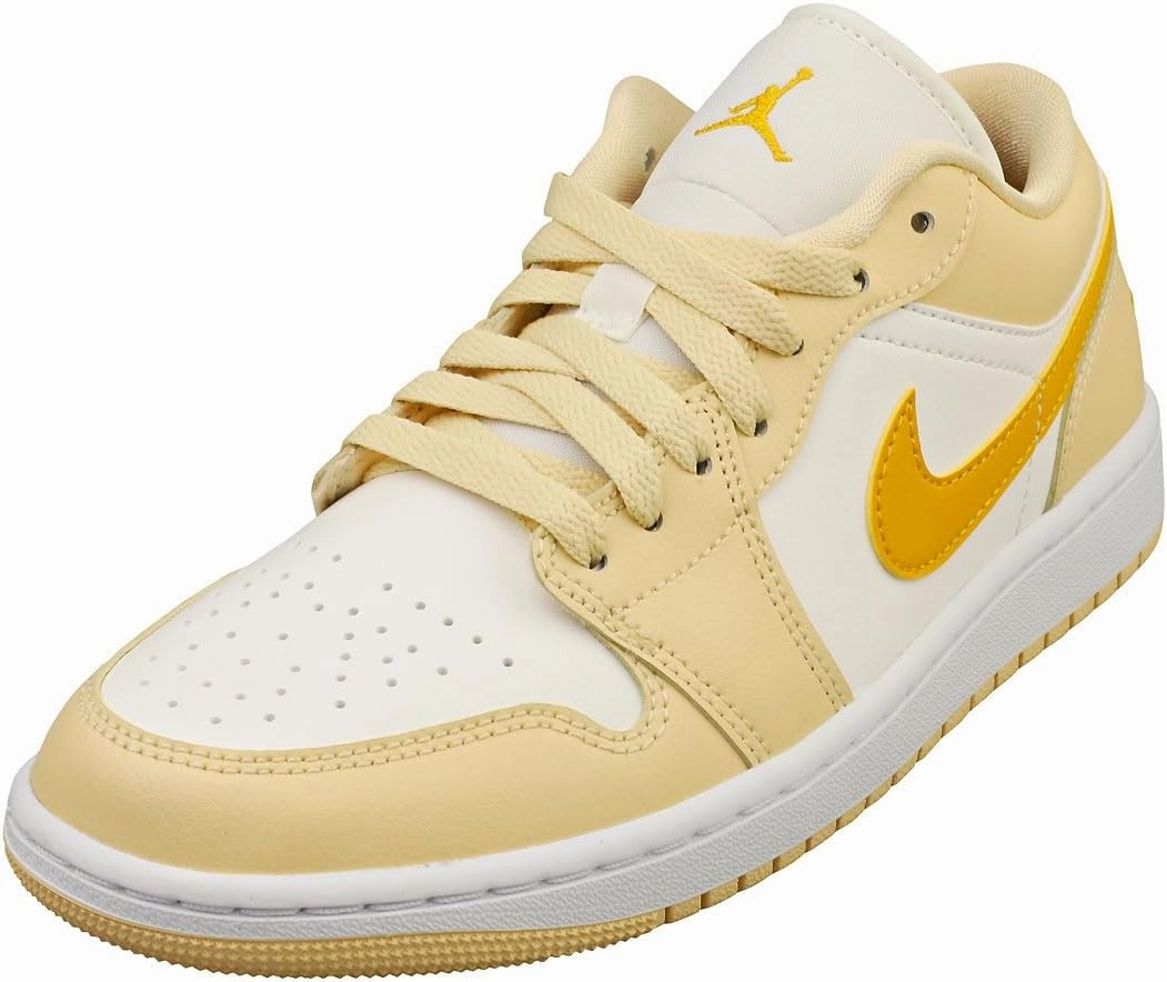 Air Jordan 1 Low Women's Shoes (DC0774-170, Sail/Pale Vanilla/White/Yellow Ochre) Size 6.5