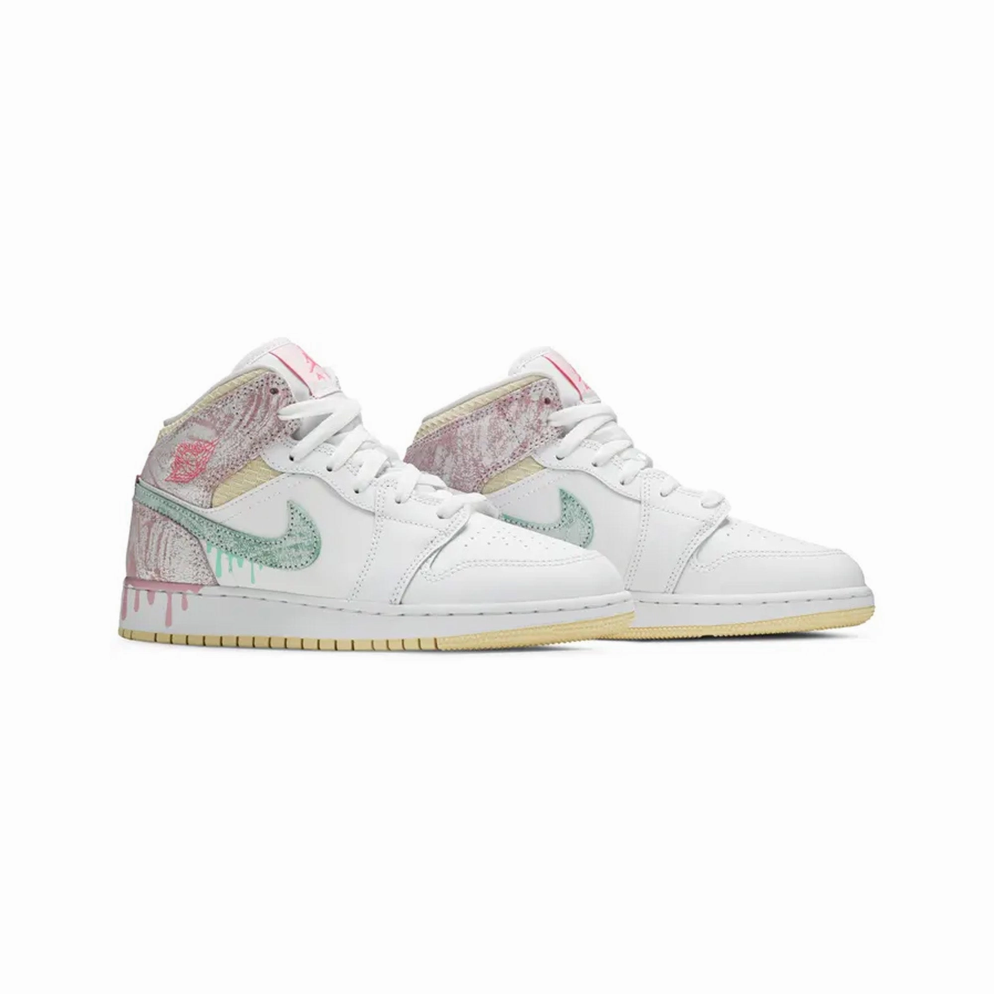 Air Jordan 1 Mid 'Paint Drip' GS