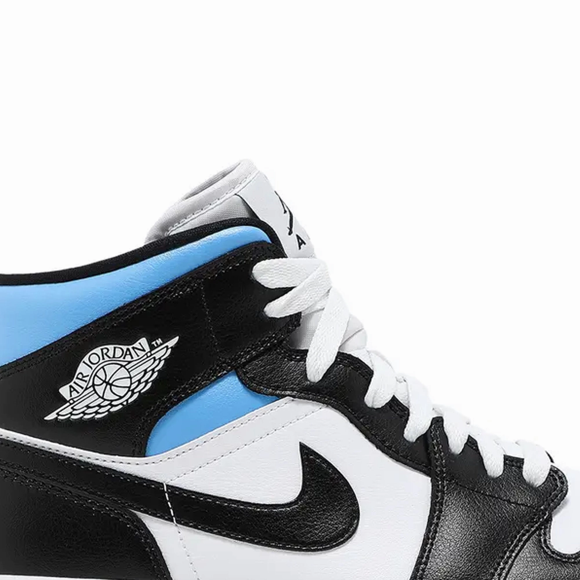 Air Jordan 1 Mid 'University Black White' W