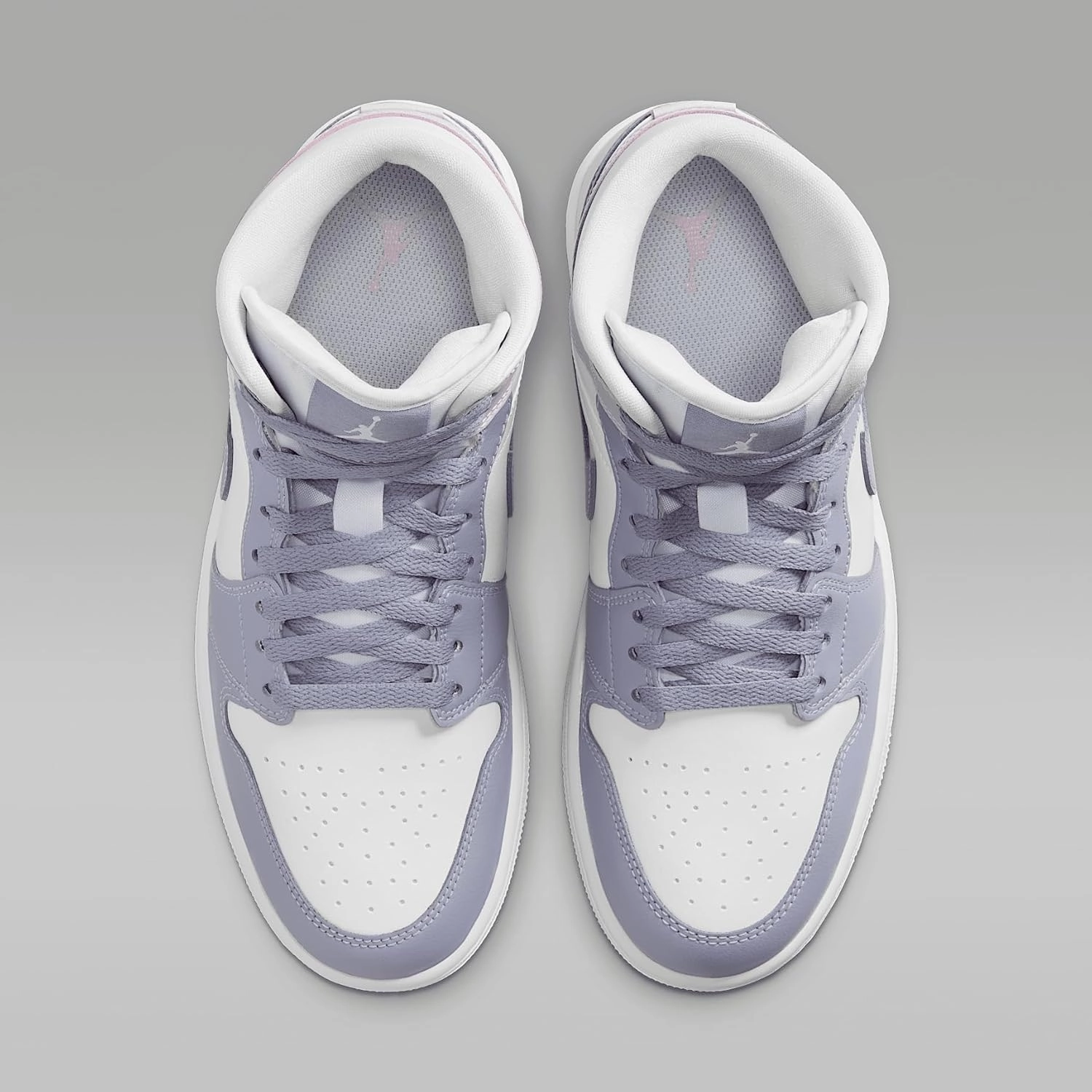 Air Jordan 1 Mid Women's Shoes (BQ6472-510, Indigo Haze/White/Doll)