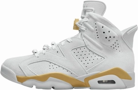 Air Jordan 6 Retro Pearl Women's Shoe (DQ4914-074, Pure Platinum/Metallic Gold/Coconut Milk) Size 10.5