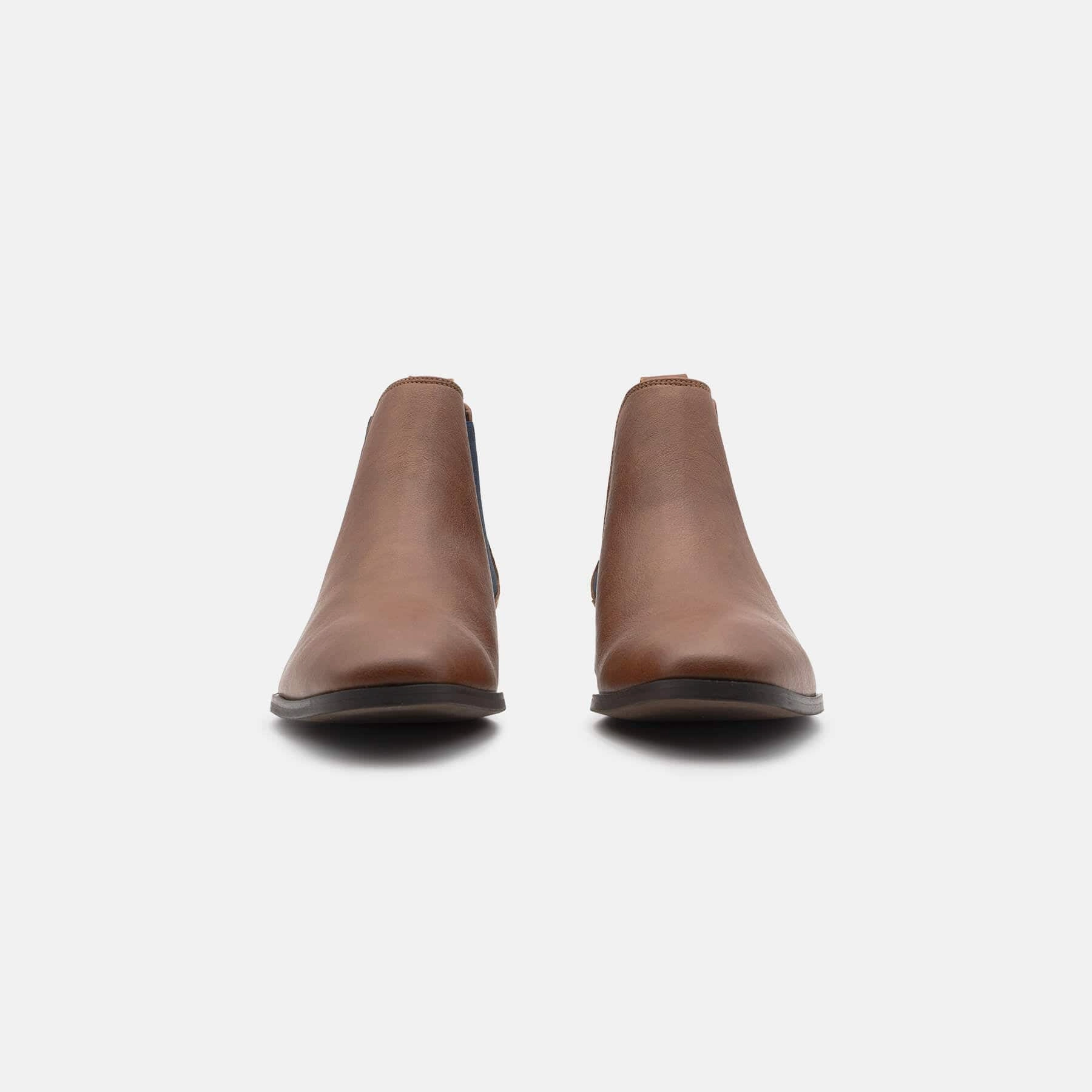 Alan Men's Vegan Ankle Boots | Brown