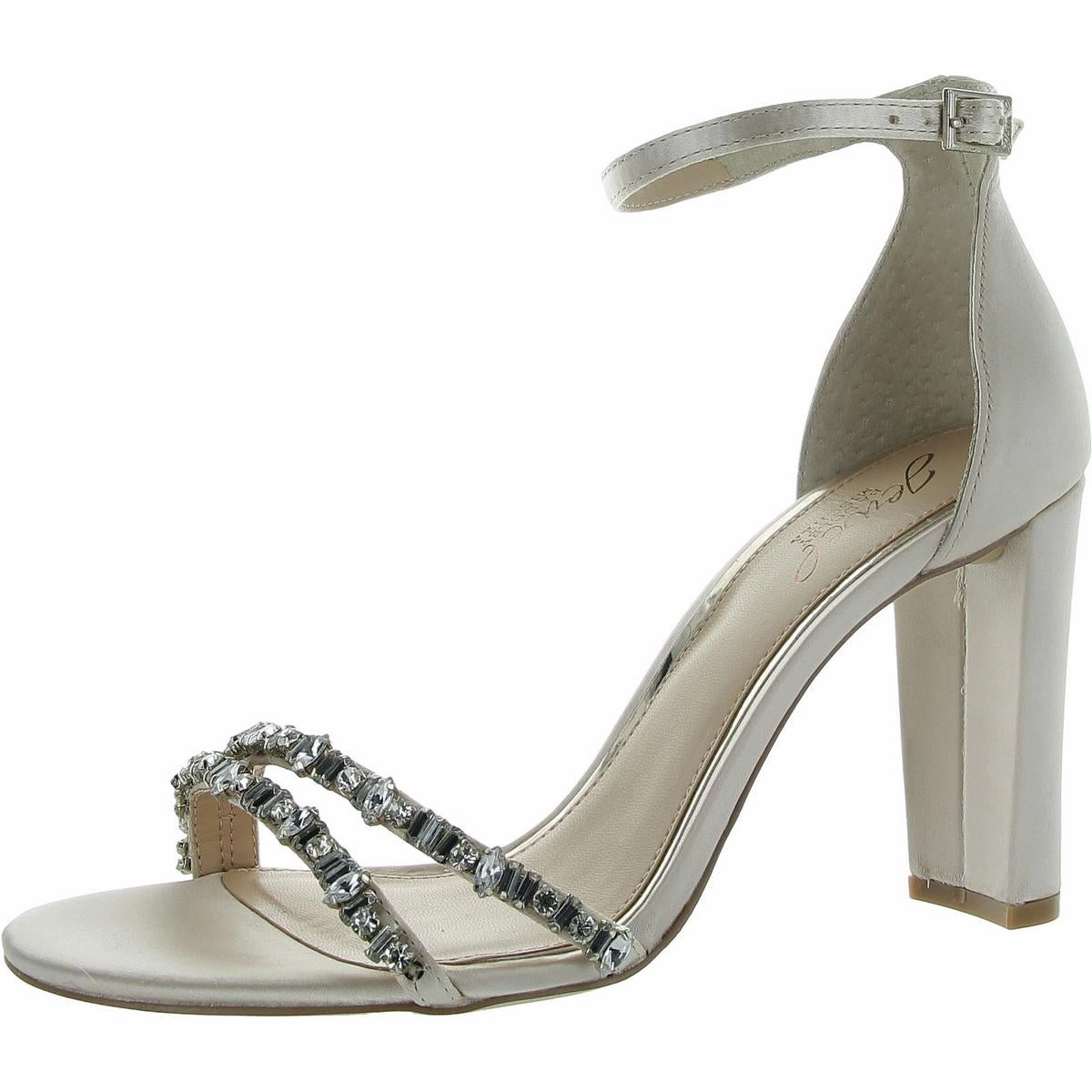 Alia Womens Satin Dressy Ankle Strap