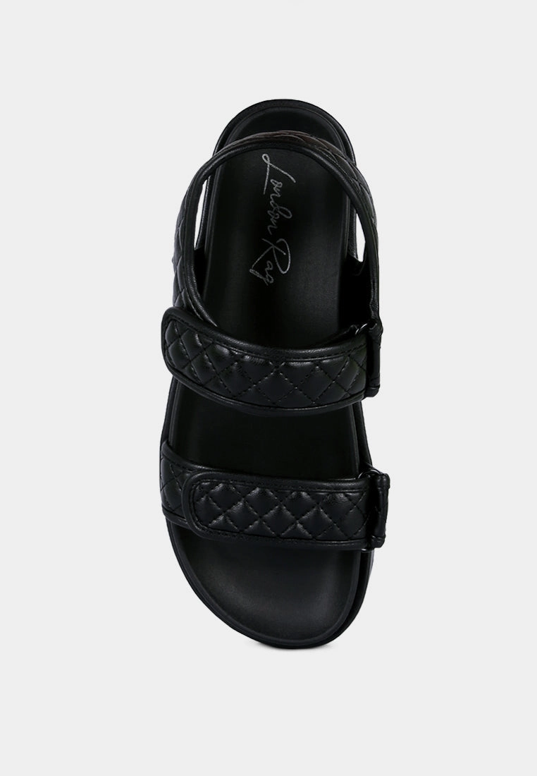 anvil quilted platform sandals