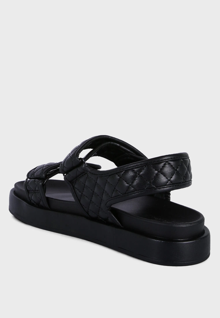 anvil quilted platform sandals