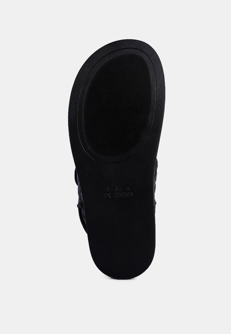 anvil quilted platform sandals