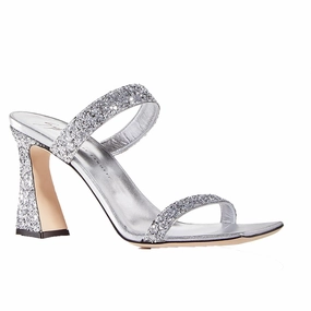 ARGENTO Womens Square toe Two Straps Block Heel