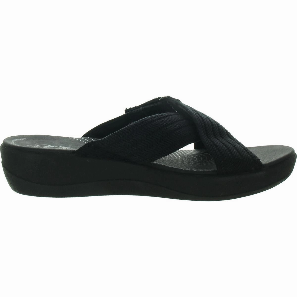 Arla Wave Womens Cushioned Footbed Criss-Cross Platform Sandals