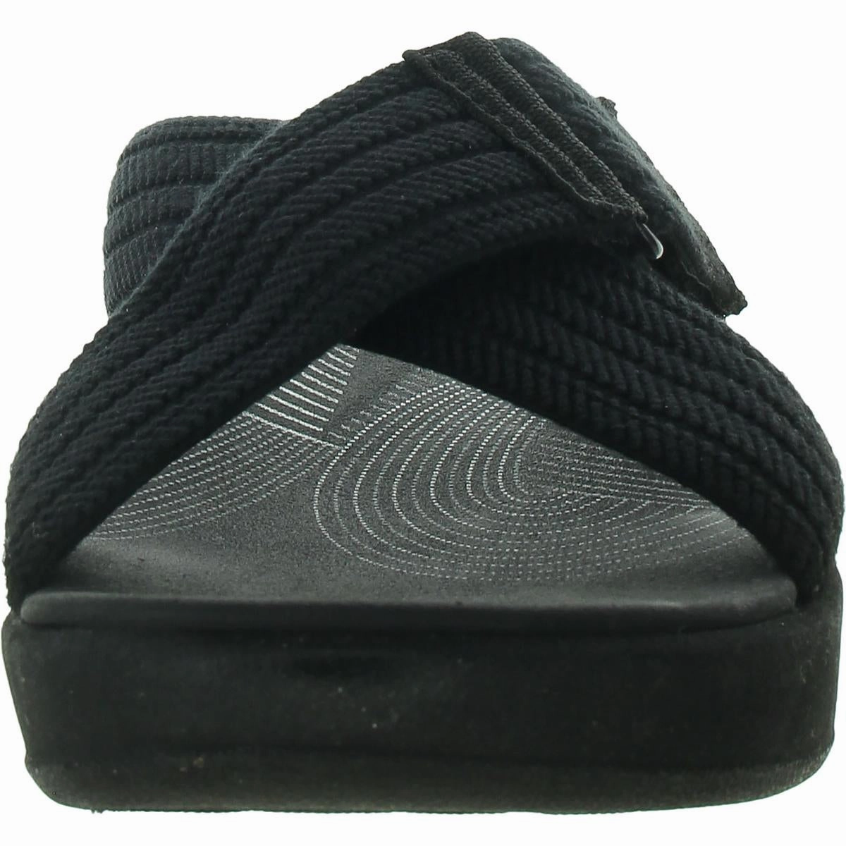Arla Wave Womens Cushioned Footbed Criss-Cross Platform Sandals