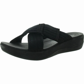 Arla Wave Womens Cushioned Footbed Criss-Cross Platform Sandals