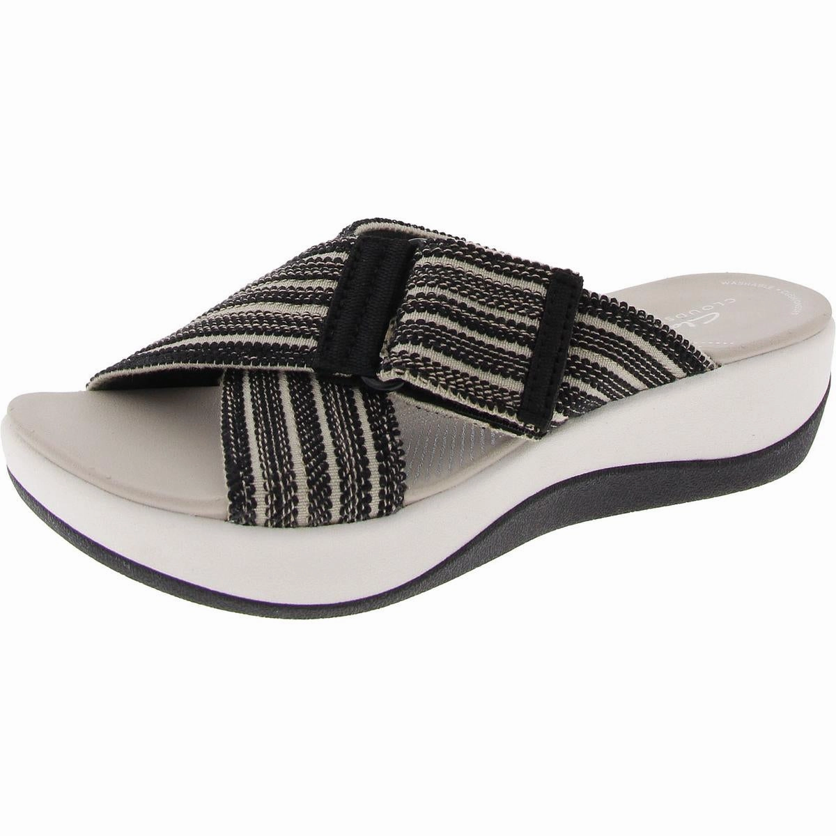Arla Wave Womens Cushioned Footbed Criss-Cross Platform Sandals
