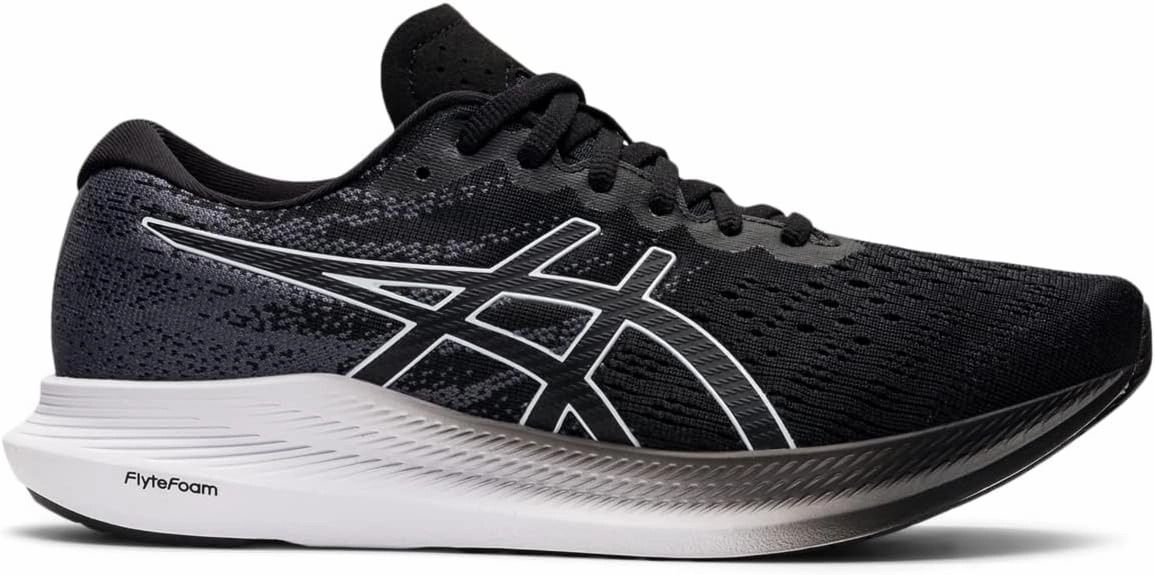 ASICS Women's EvoRide 3 Running Shoes, 9.5, Black/White
