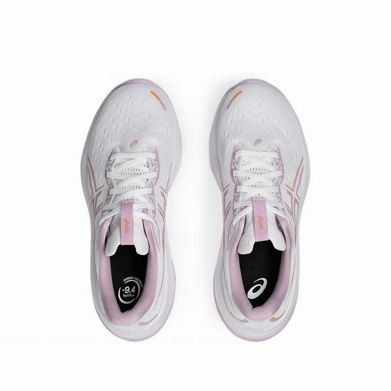 ASICS WOMEN'S GEL CUMULUS 26 WHITE/LIGHT UBE SHOES