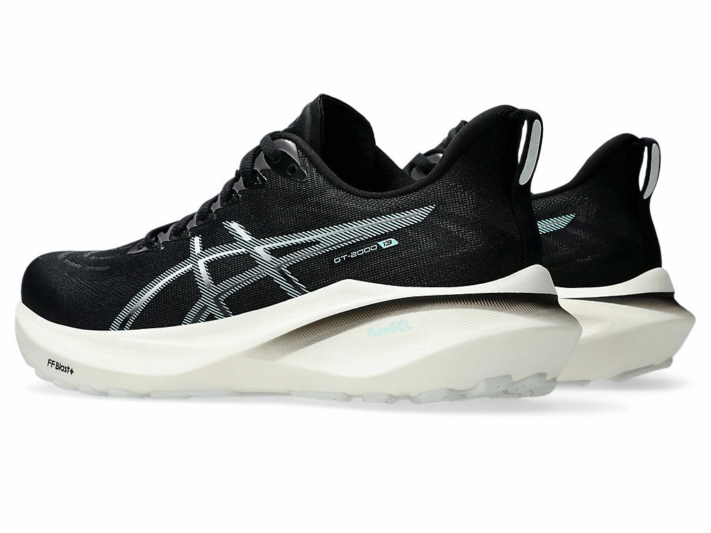 ASICS WOMENS GT-2000 13 BLACK/MINT RUNNING SHOES