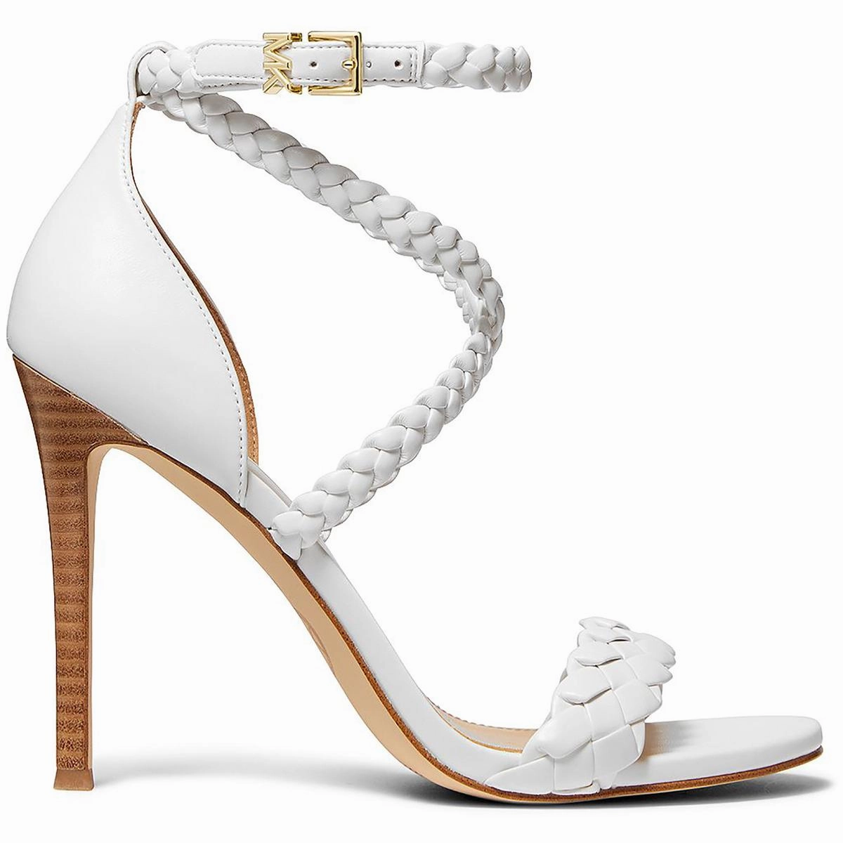 Astrid Womens Metallic Braided Heels
