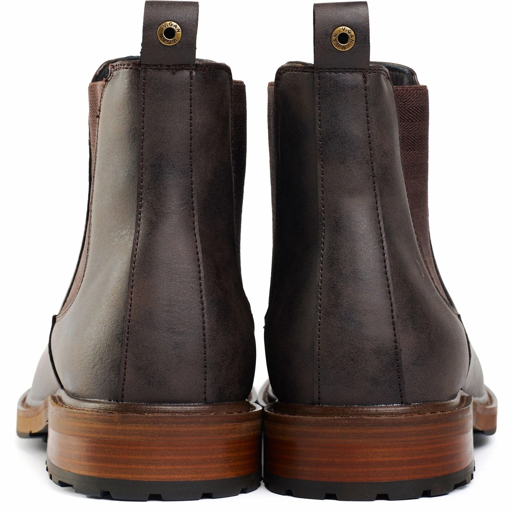 Auber Men's Vegan Leather Chelsea Boots | Brown
