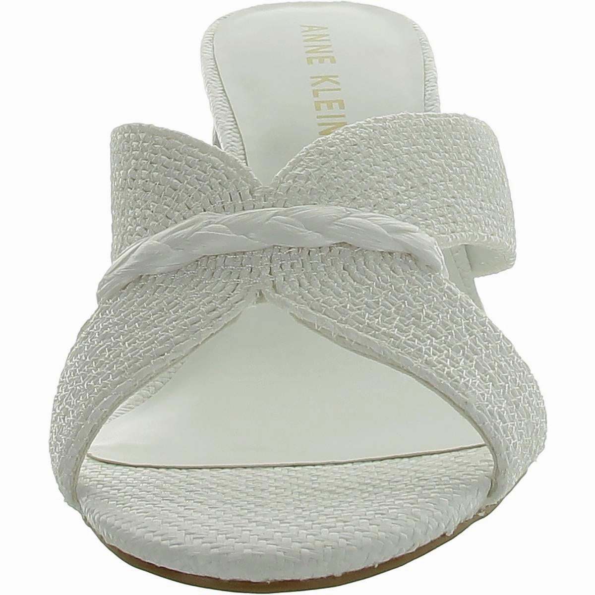 Aubrie Womens Slip On Strappy Mule Sandals