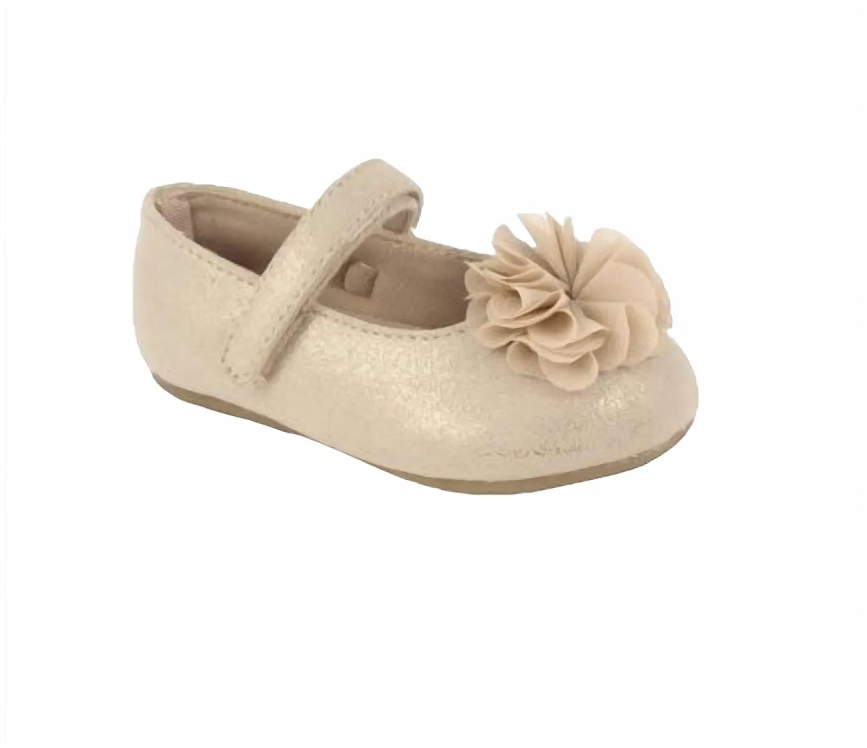 Baby Girl's Holiday Shoes In Champagne Shimmer