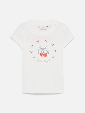 Baby Girls Dom T-Shirt in Ivory